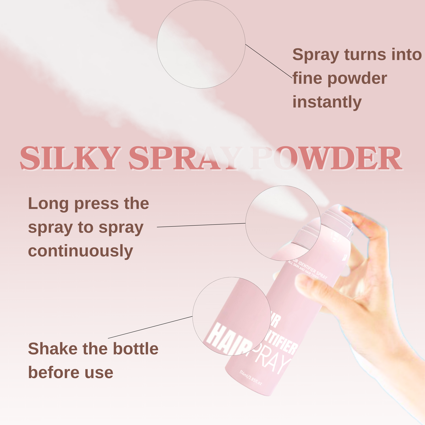 Hair Identifier Spray for Face Shaving