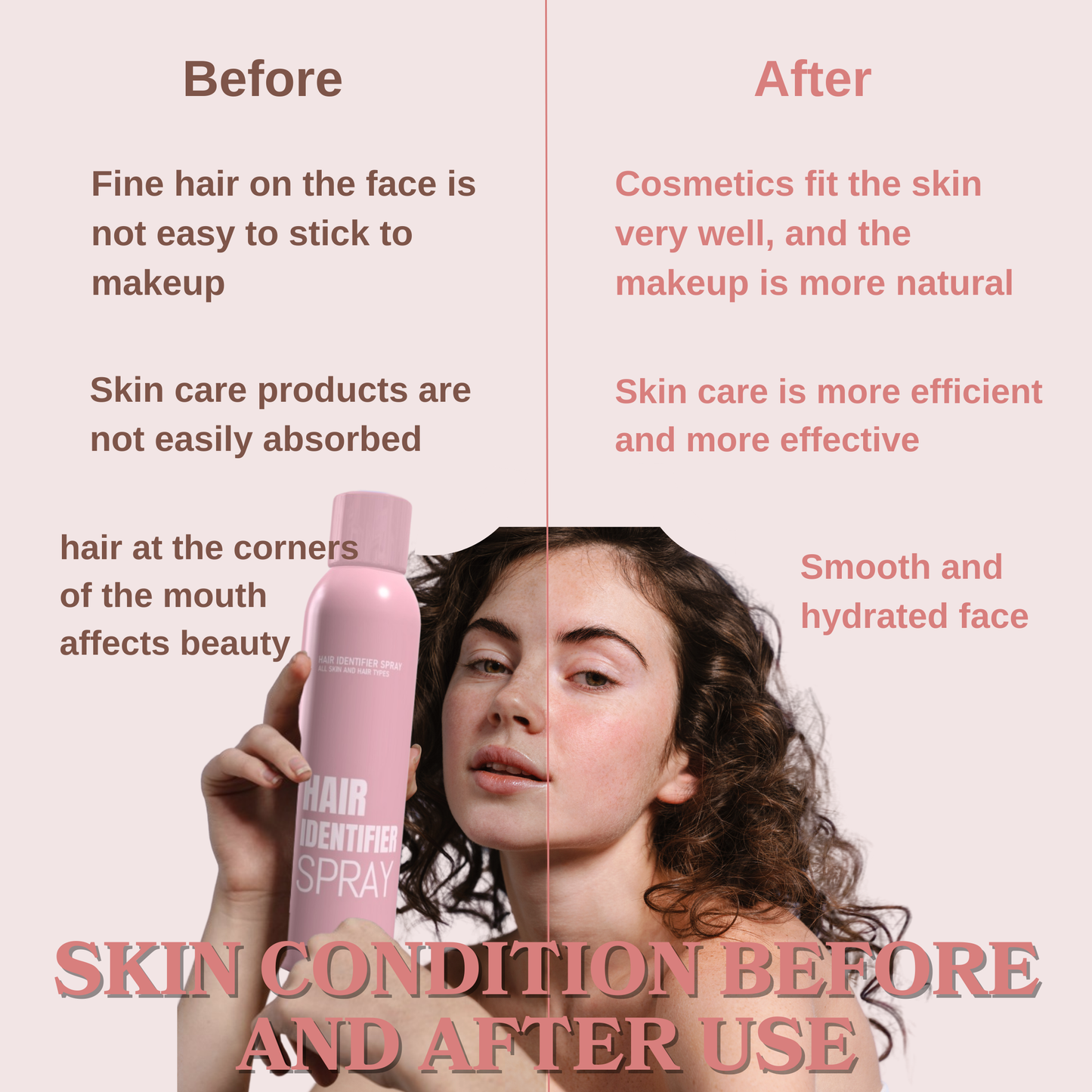 Hair Identifier Spray for Face Shaving