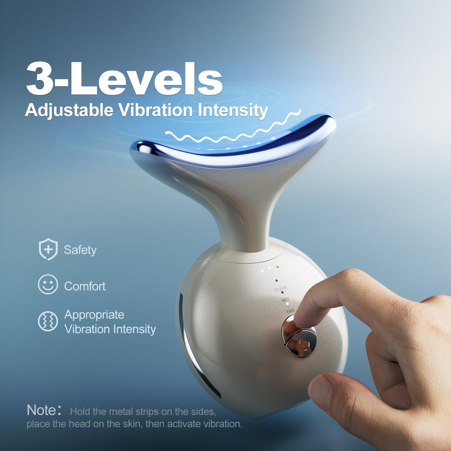 7-in-1 Face & Neck Massager with Red Light Therapy – Portable Face Lift Device for Double Chin, Skin Tightening & Rejuvenation