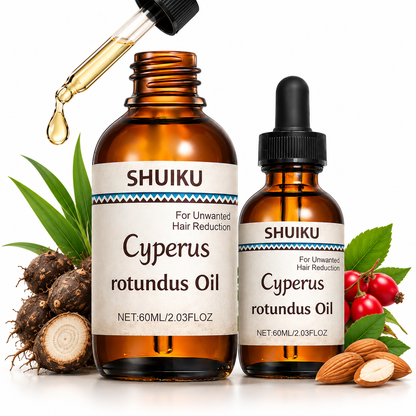 Cyperus Rotundus Oil 2 Pack – Botanical Body Oil for Smooth-Looking Skin Care