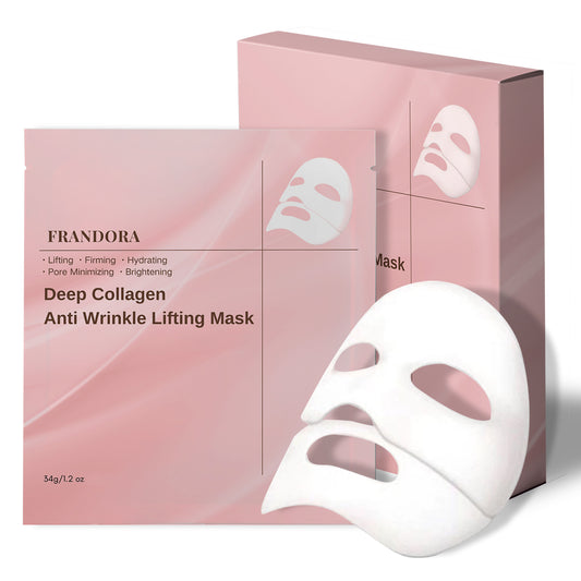 Deep Collagen Face Mask, Overnight Collagen Anti Wrinkle Lifting Mask, Hydrating Mask and Pore Minimizer for Face - Korean Skin Care