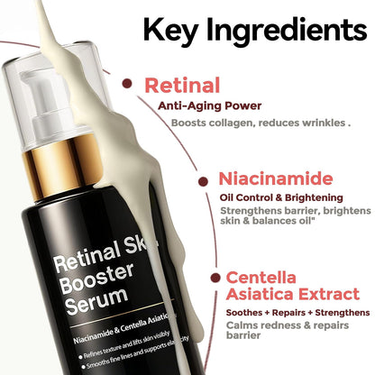 Retinal Skin Booster Serum – Korean Retinaldehyde Serum with Niacinamide & Centella Asiatica for Smooth, Radiant Skin