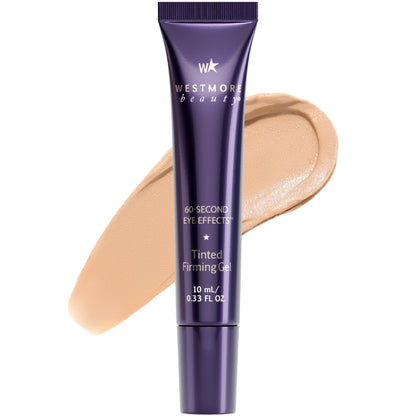 60 Second Eye Effects Tinted Firming Gel - Instant Tightening Serum Under-Eye Cream for Puffiness and Bags - Light to Medium 0.33 Fl Oz (10 mL)