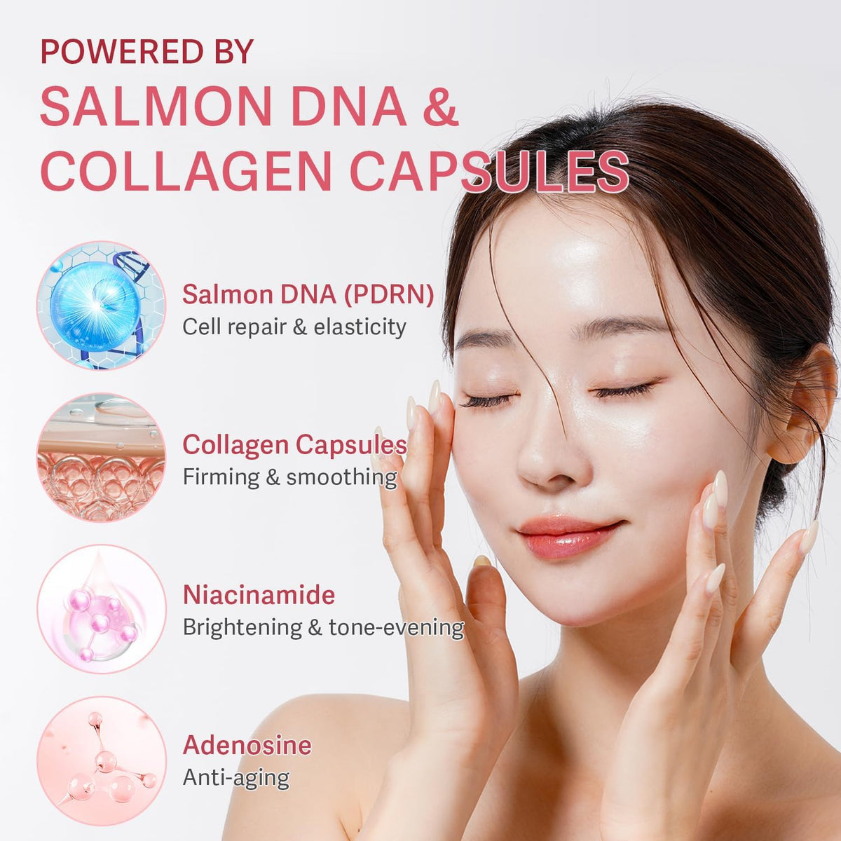 PDRN Deep Collagen Capsule Cream with Niacinamide & Hydrolyzed Collagen, 80g