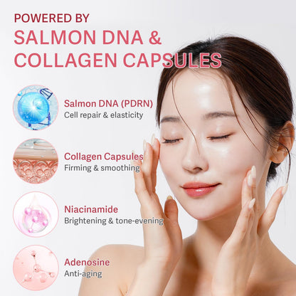 PDRN Deep Collagen Capsule Cream with Niacinamide & Hydrolyzed Collagen, 80g
