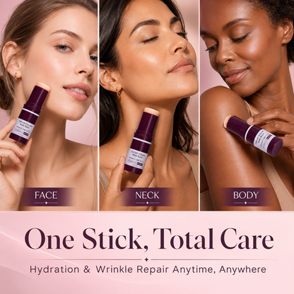 Calcium Multi Balm Stick for Face, Eyes, Lips & Neck – Korean Collagen Moisturizing Balm with Vitamin D & Shea Butter for Dry Skin, Firming, Hydrating & Skin Barrier Care, for All Skin Types
