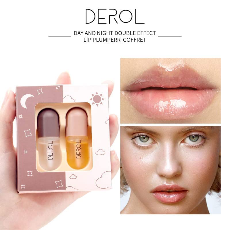Lip Plumper Duo Set – Day & Night Lip Care Treatment for Hydrated, Smooth-Looking Lips
