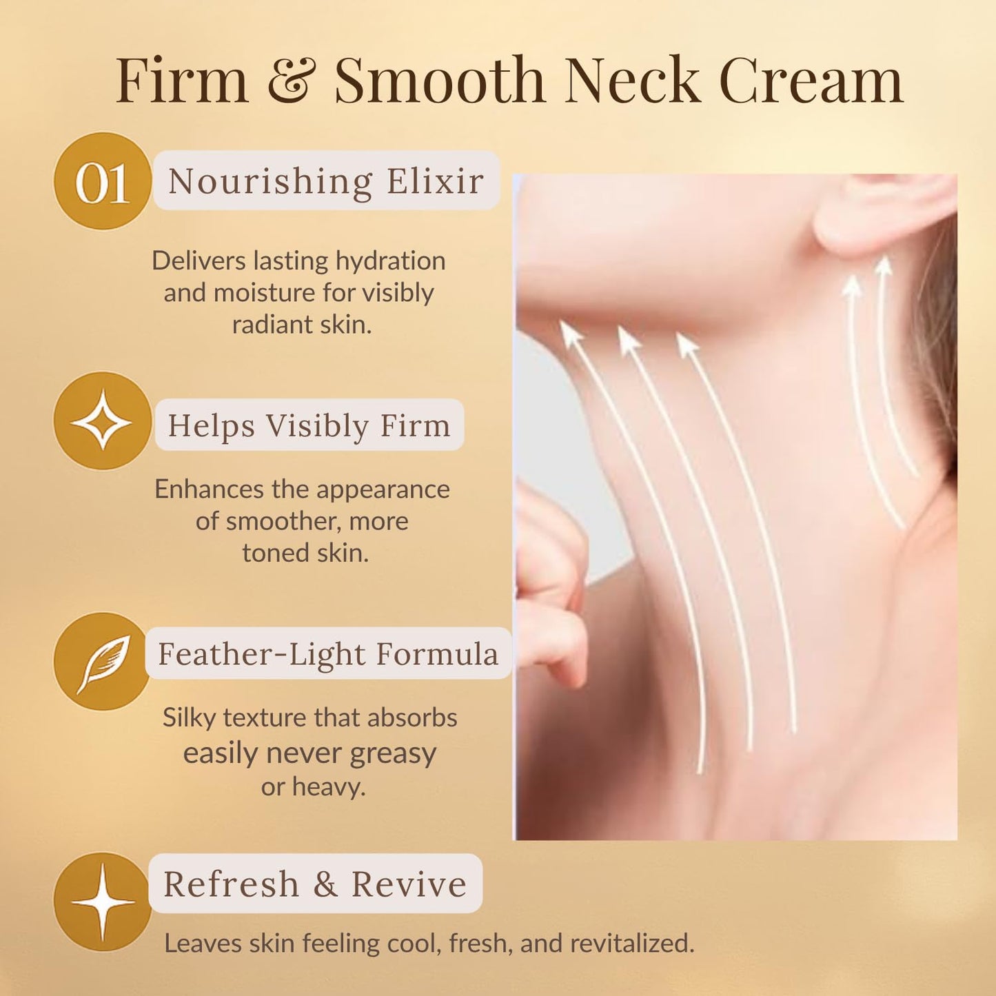 Neck Firming Cream – Tightening & Lifting Moisturizer for Sagging Skin, 50g