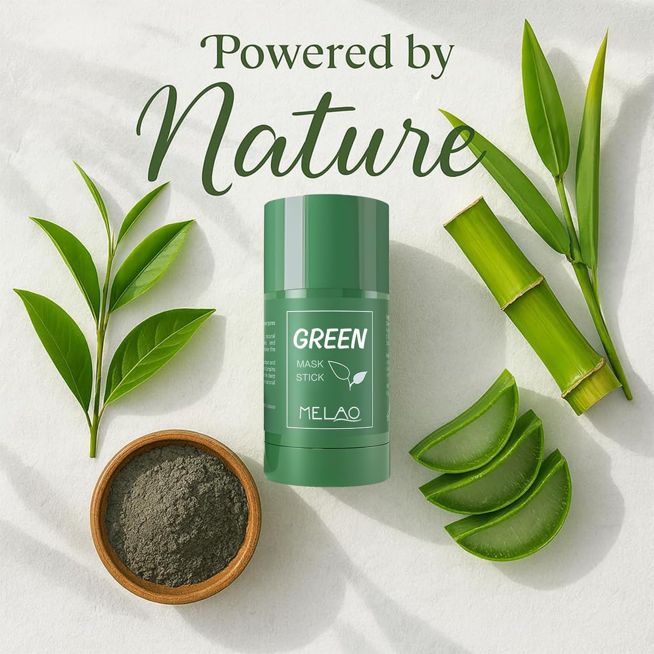 Green Tea Cleansing Mask Stick – Pore Care & Oil Control Facial Mask, 2 Pack