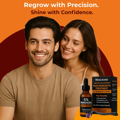5% Minoxidil Hair Growth Serum for Men – Extra Strength Scalp Treatment