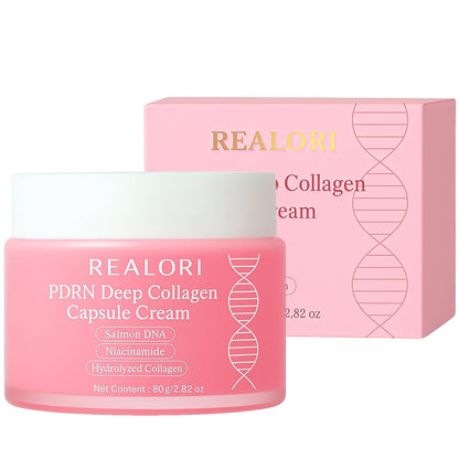 PDRN Deep Collagen Capsule Cream with Niacinamide & Hydrolyzed Collagen, 80g
