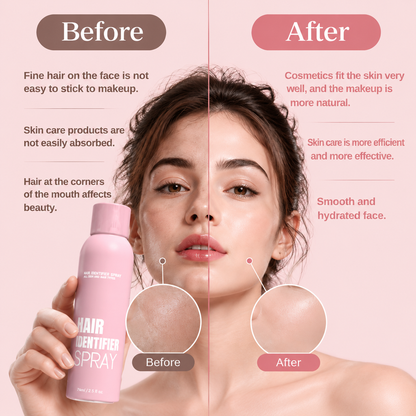 Hair Identifier Spray with 4 Facial Razors – Facial Hair Removal & Dermaplaning Kit