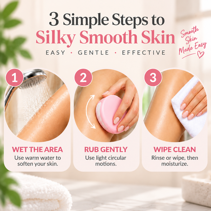 Crystal Hair Eraser – Reusable Hair Removal & Exfoliating Tool for Legs, Arms & Body
