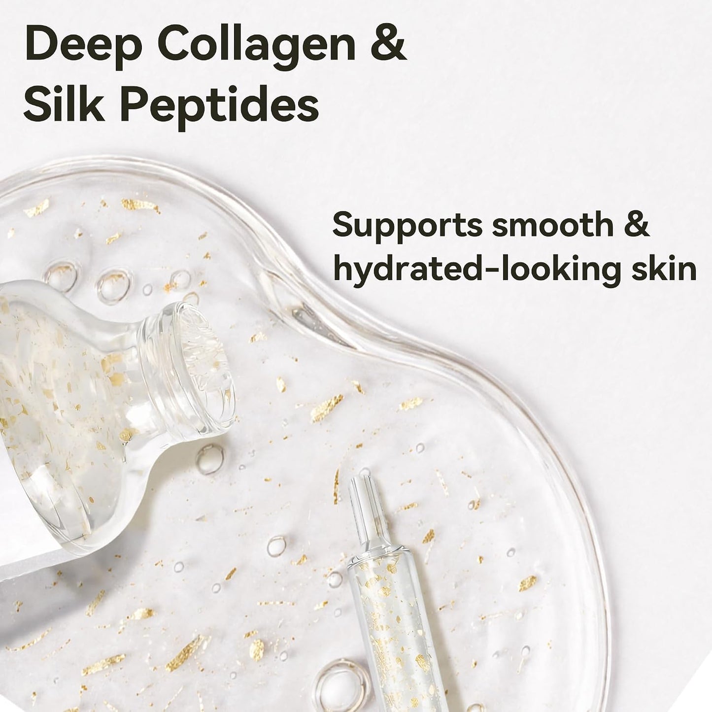Deep Collagen Silk Peptide Face Serum for Smoother, Firm-Looking Skin
