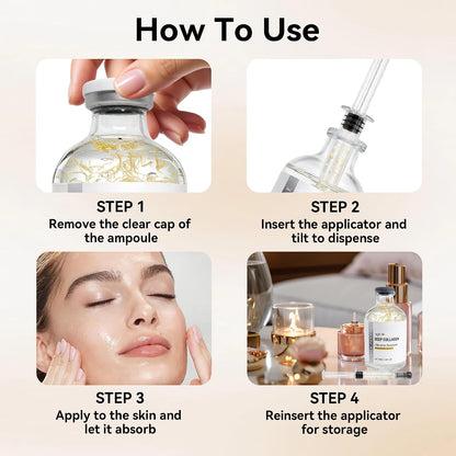 Deep Collagen Silk Peptide Face Serum for Smoother, Firm-Looking Skin