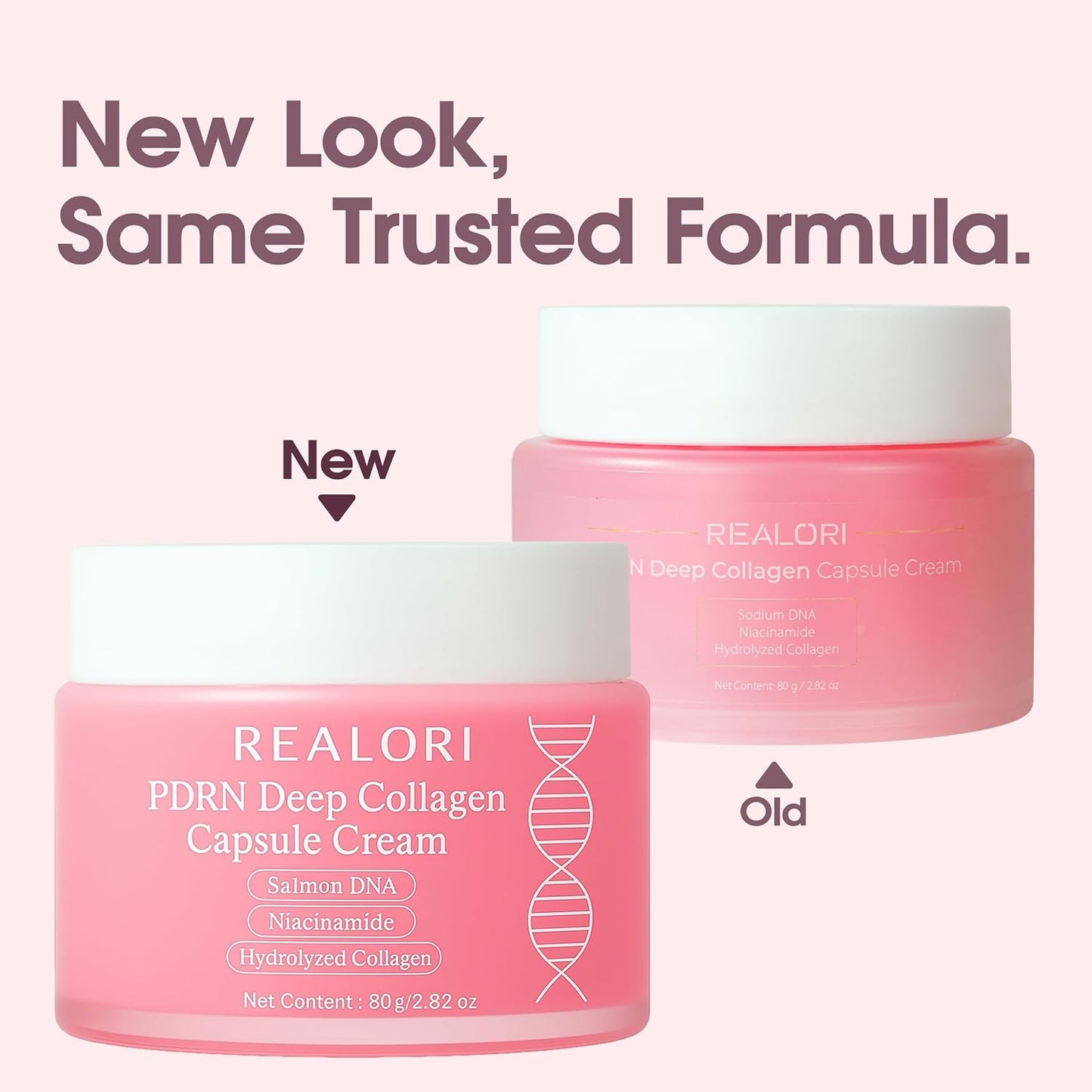 PDRN Deep Collagen Capsule Cream with Niacinamide & Hydrolyzed Collagen, 80g