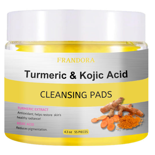 Turmeric Kojic Acid Cleansing Pads in Bottle