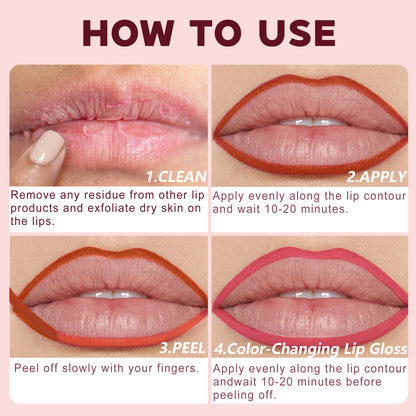 Peel-Off Lip Stain – Long Lasting, Waterproof, Transfer-Proof