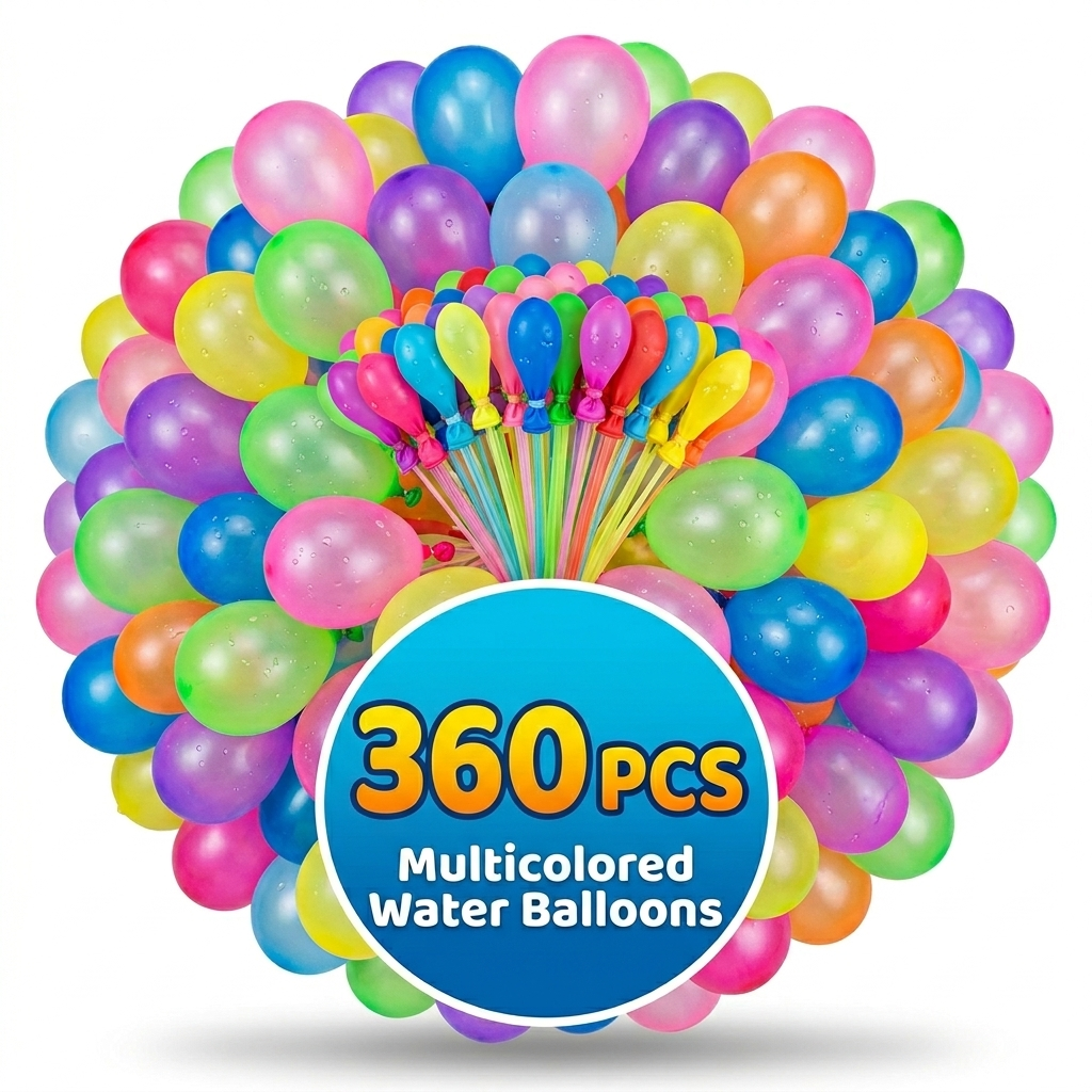 360 PCS Quick Fill Water Balloons – Multicolor Summer Party Balloons for Kids