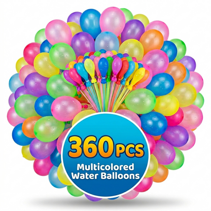 360 PCS Quick Fill Water Balloons – Multicolor Summer Party Balloons for Kids