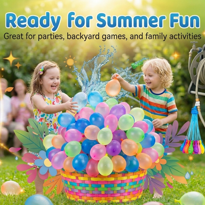 360 PCS Quick Fill Water Balloons – Multicolor Summer Party Balloons for Kids