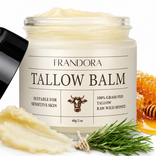 Beef Tallow for Skin Care, Grass Fed Beef Tallow & Honey Balm – All-Natural Moisturizer