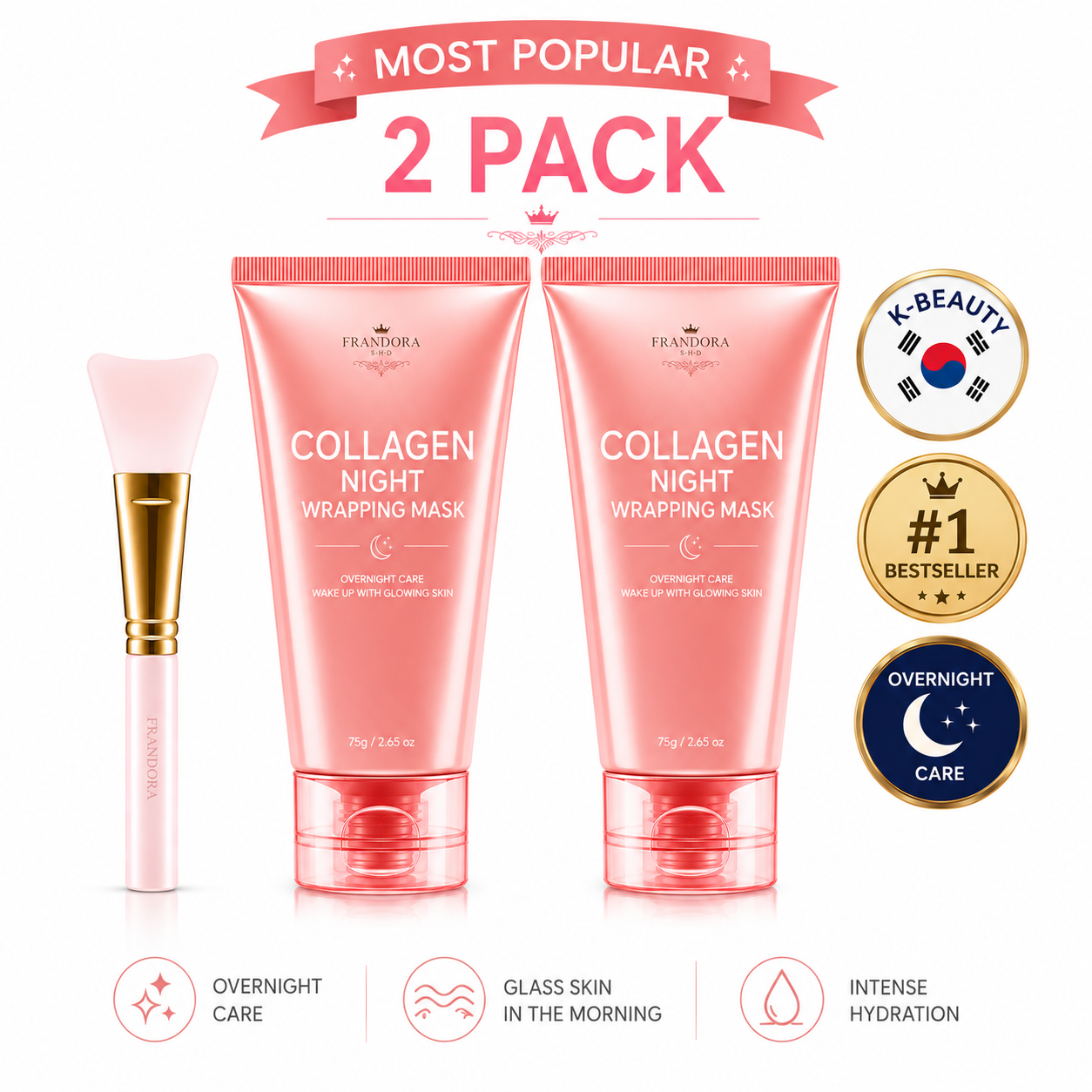 Collagen Overnight Wrapping Peel Off Facial Mask K-Beauty