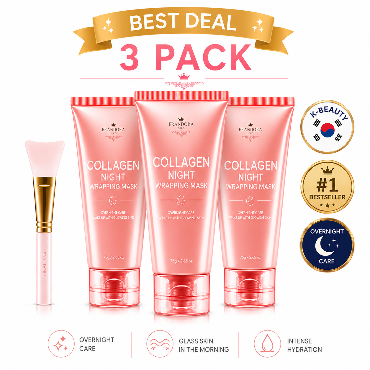 Collagen Overnight Wrapping Peel Off Facial Mask K-Beauty