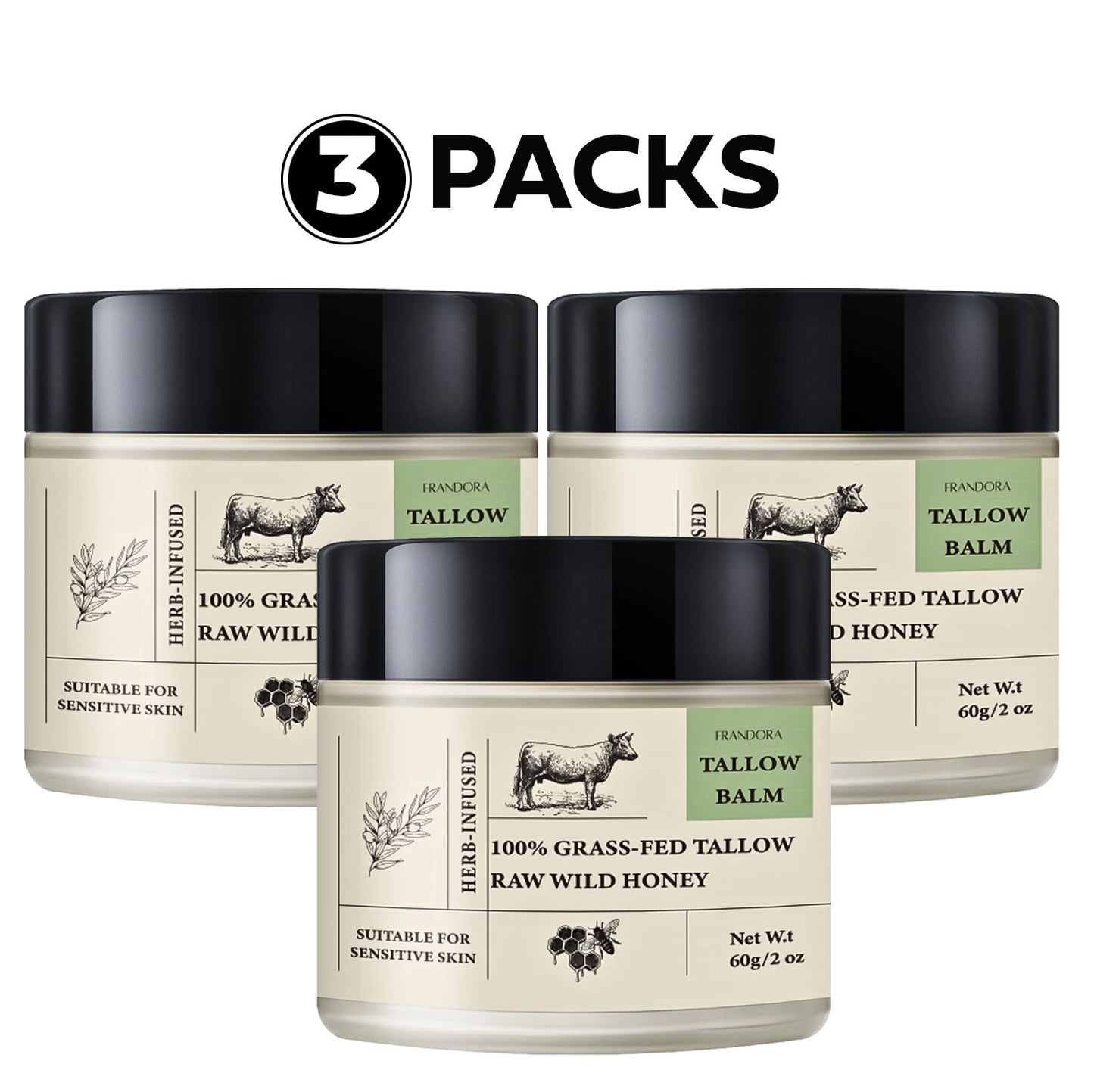 Beef tallow and Honey Balm