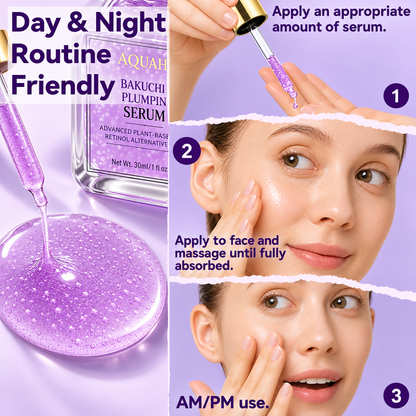 Bakuchiol Plumping Face Serum for Fine Lines & Wrinkles