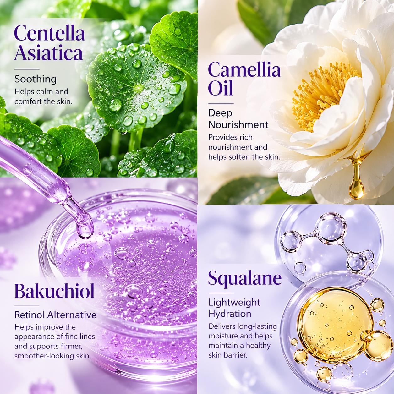 Bakuchiol Plumping Face Serum for Fine Lines & Wrinkles