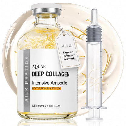 Deep Collagen Silk Peptide Face Serum for Smoother, Firm-Looking Skin
