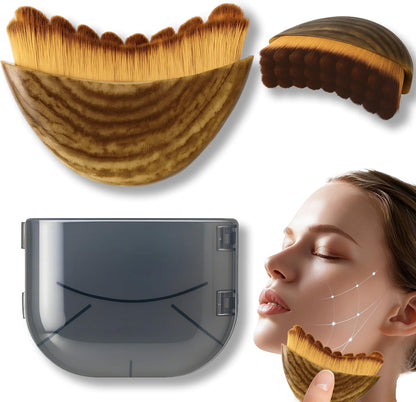 Lymphatic Contour Face Brush – Soft Bristle Facial Massage Tool for Sculpting & Skincare
