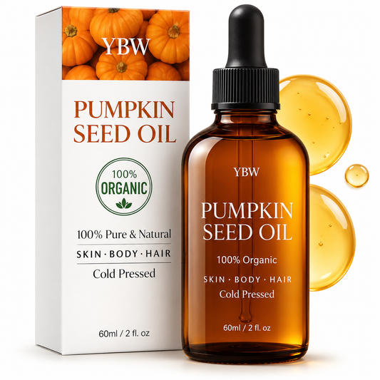 Organic Pumpkin Seed Oil for Hair, Scalp & Skin, Cold-Pressed, 2 oz