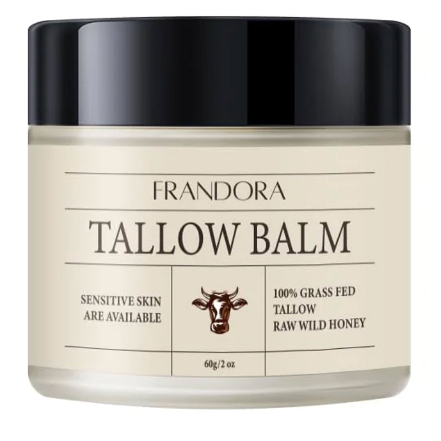 Beef Tallow for Skin Care, Grass Fed Beef Tallow & Honey Balm – All-Natural Moisturizer